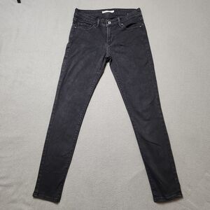 LEVI’S Women’s 711 Skinny Jeans Black Size 26